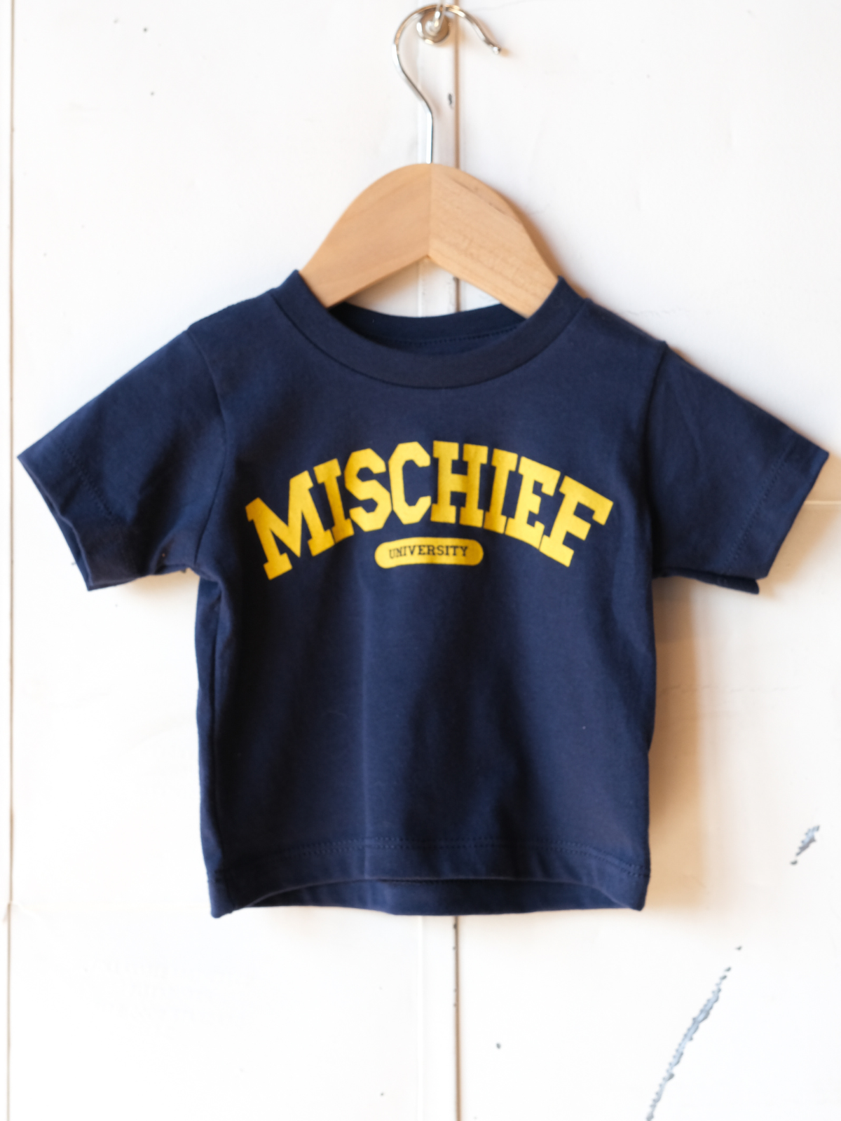 Mischief University | Baby Graphic Tee | Sizes 3M - 24M