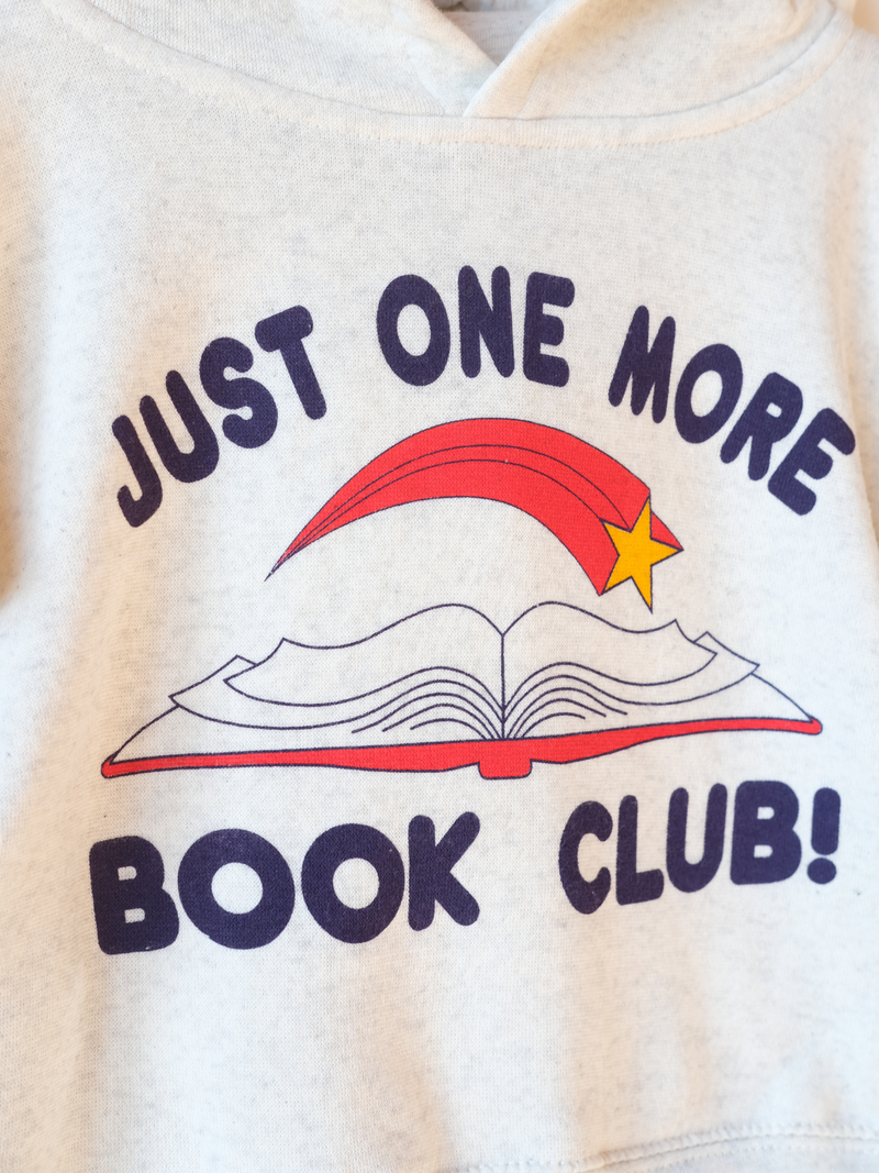 Just One More Book Club | Fleece Hoodie | Sizes 2T - 6T-hoodies-Ambitious Kids