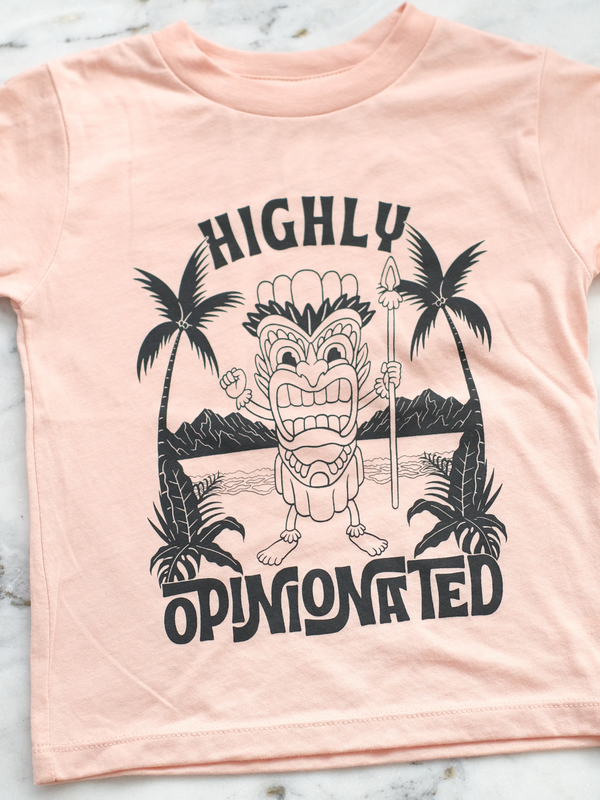 Highly Opinionated | Kids Graphic Tee-Tees-Ambitious Kids