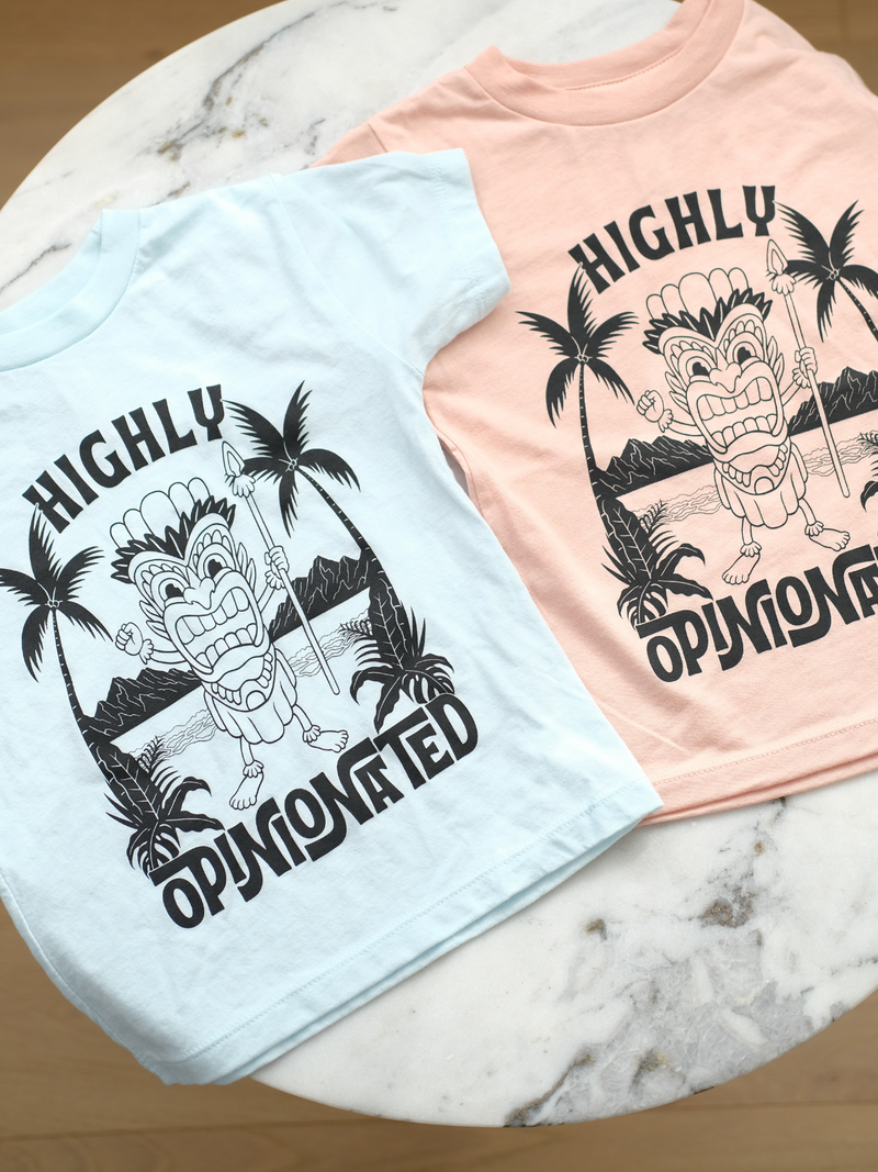 Highly Opinionated | Kids Graphic Tee-Tees-Ambitious Kids