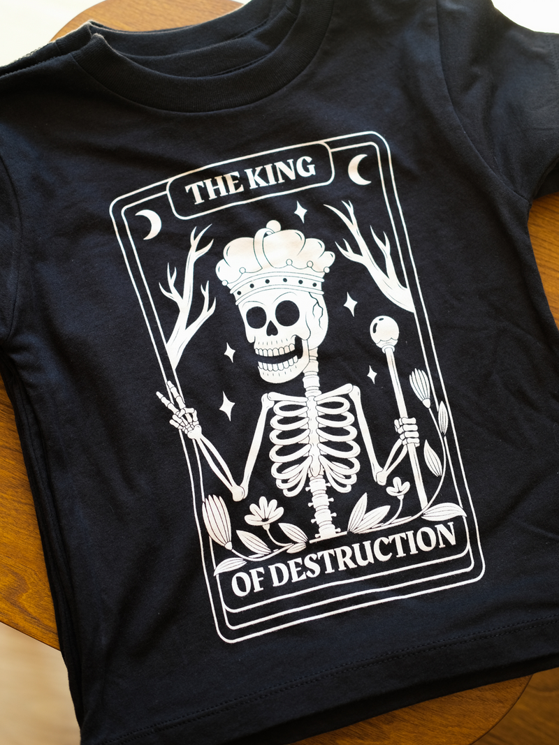 King of Destruction | Graphic Tee-Tees-Ambitious Kids