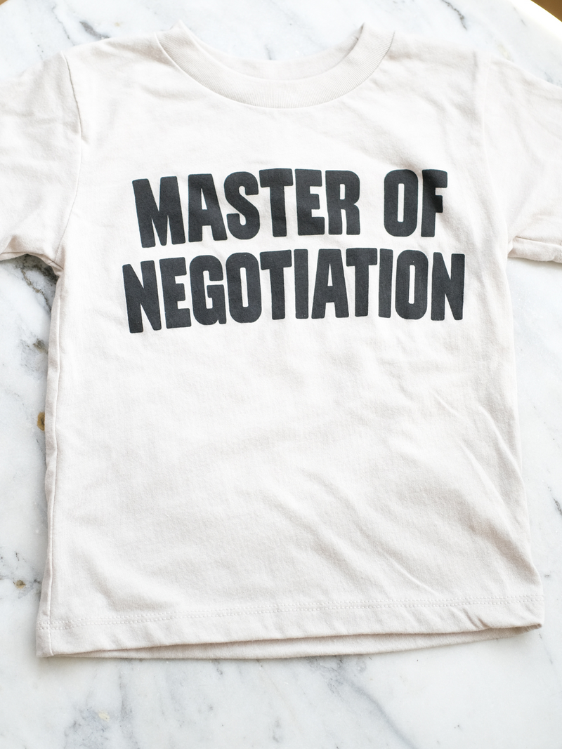 Master of Negotiation | Kids Graphic Tee | 3 Options-Tees-Ambitious Kids