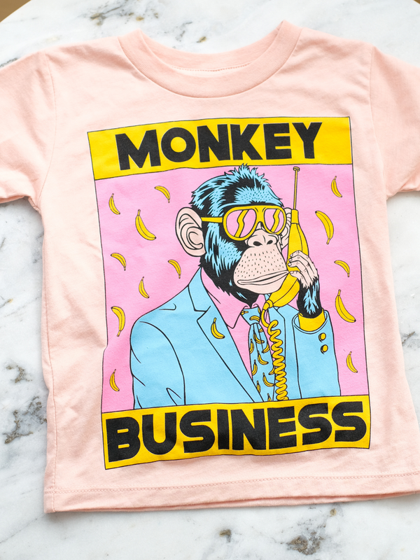 Monkey Business | Kids Graphic Tee-Tees-Ambitious Kids