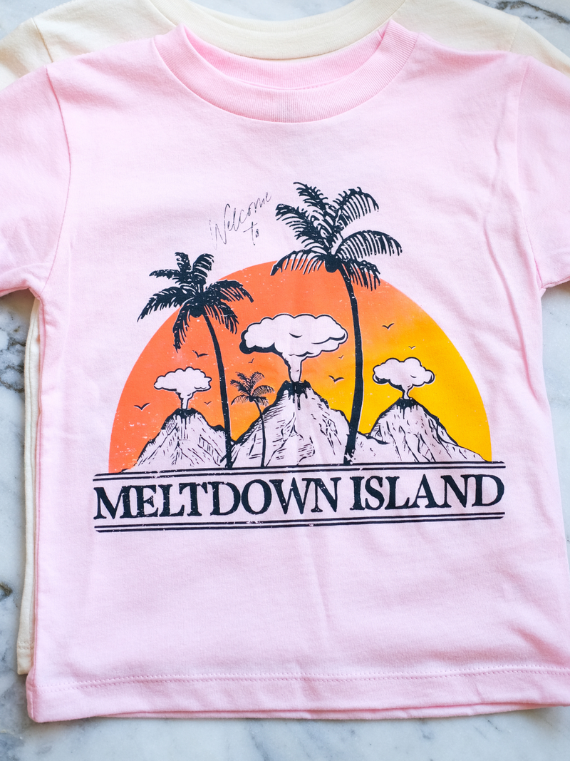 Meltdown Island | Kids GraphicTee | 2 Colors-Tees-Ambitious Kids