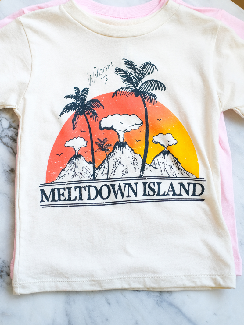 Meltdown Island | Kids GraphicTee | 2 Colors-Tees-Ambitious Kids