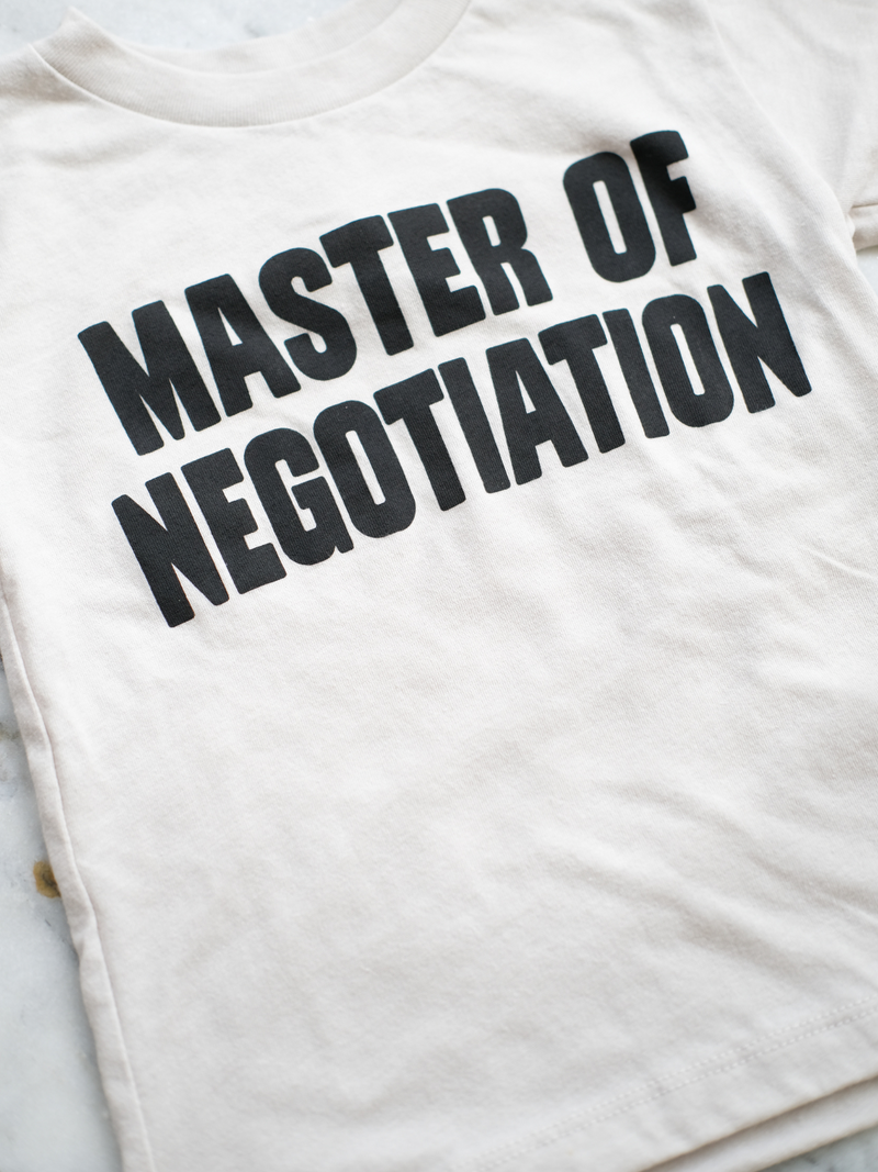 Master of Negotiation | Kids Graphic Tee | 3 Options-Tees-Ambitious Kids