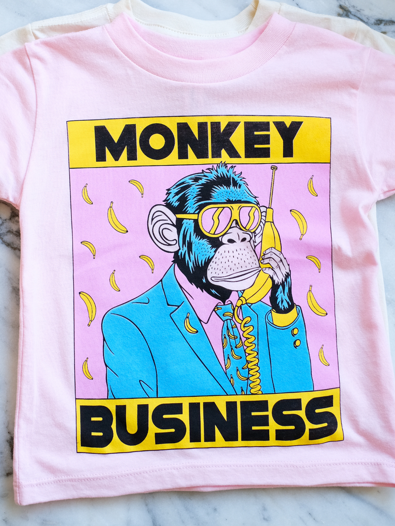 Monkey Business | Kids Graphic Tee-Tees-Ambitious Kids