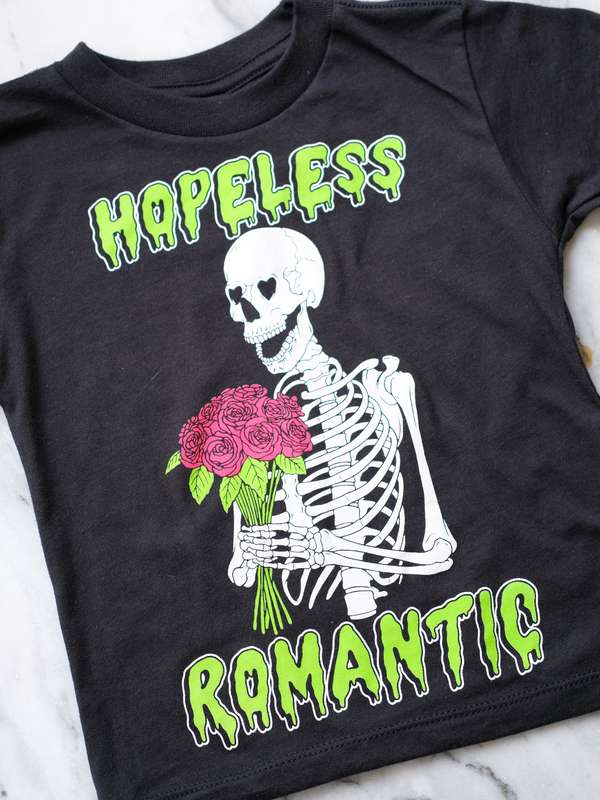 Hopeless Romantic | Kids Graphic Tee-Tees-Ambitious Kids