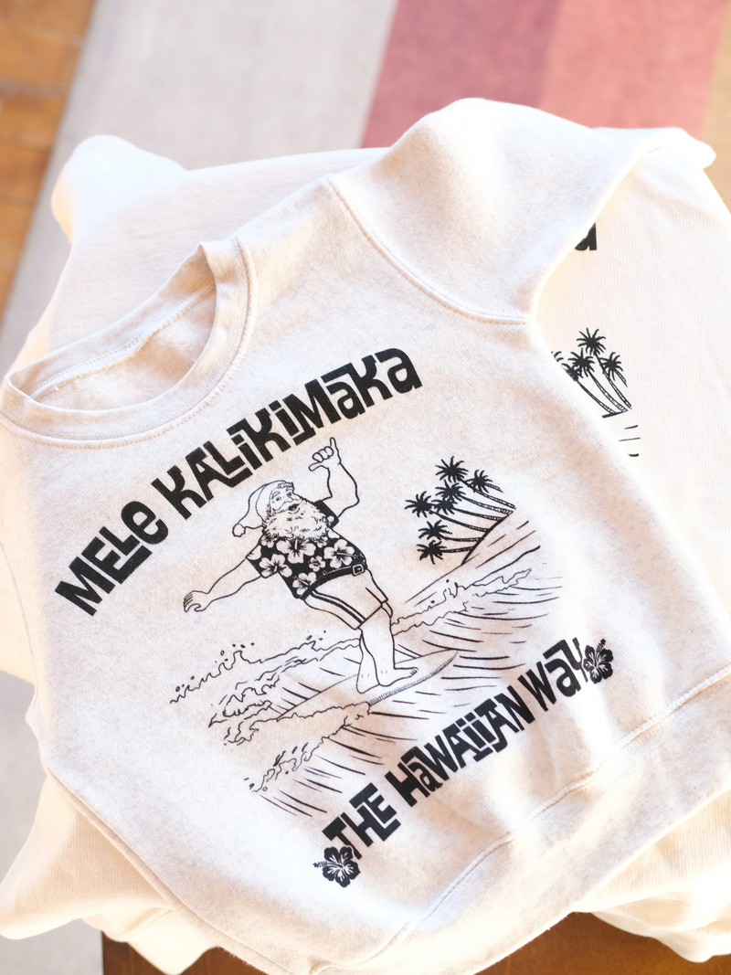 Mele Kalikimaka | Kids Graphic Sweatshirt-Ambitious Kids