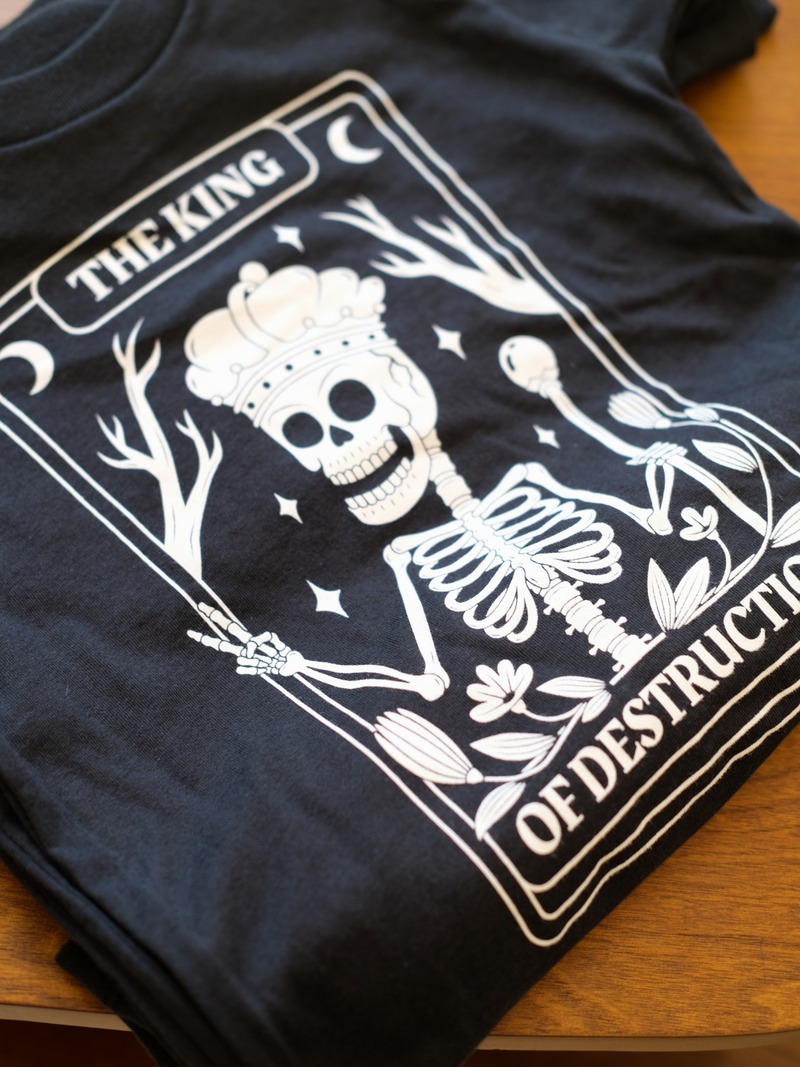 King of Destruction | Graphic Tee-Tees-Ambitious Kids