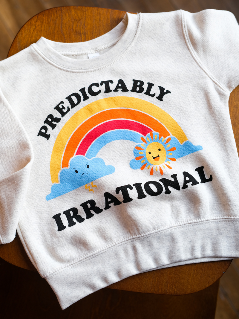 Predictably Irrational | Kids Graphic Sweatshirt-sweatshirt-Ambitious Kids