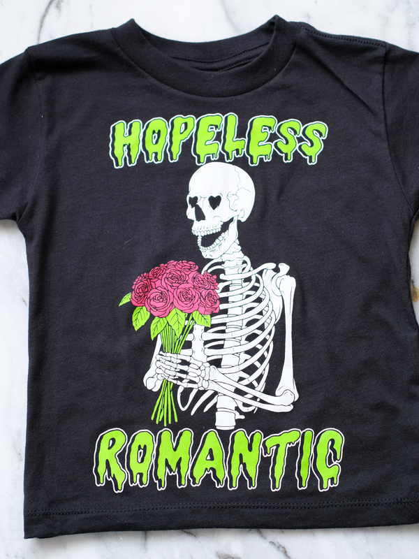 Hopeless Romantic | Kids Graphic Tee-Tees-Ambitious Kids