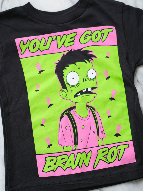 Brain Rot | Kids Graphic Tee-Tees-Ambitious Kids