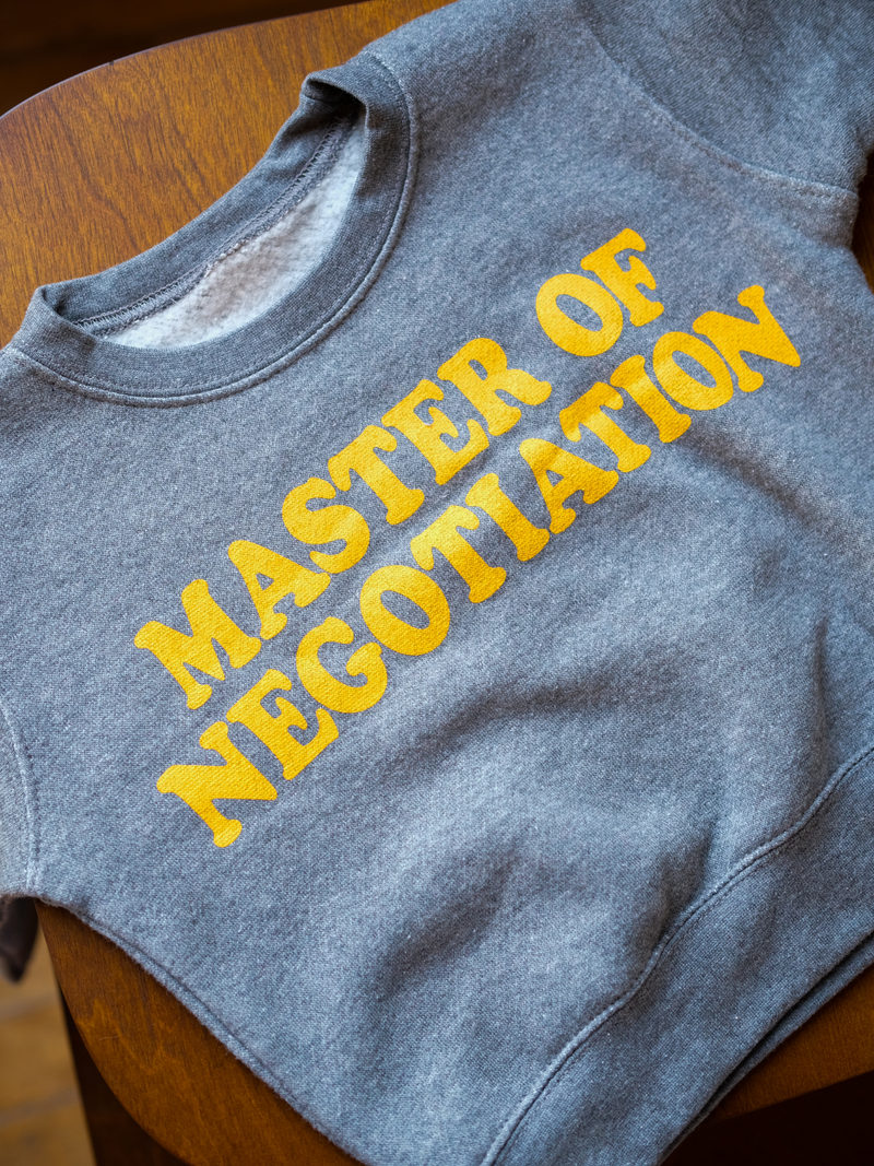 Master of Negotiation | Kids Crew Sweatshirt-sweatshirt-Ambitious Kids
