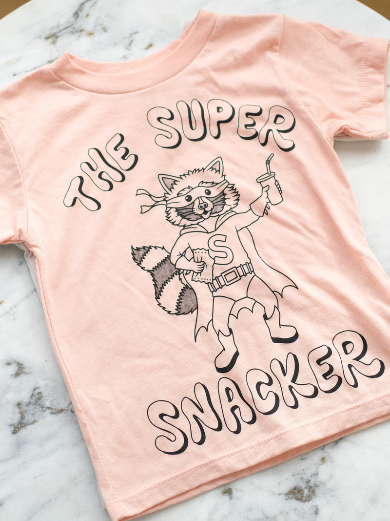 Super Snacker | Kids Graphic Tee-Tees-Ambitious Kids