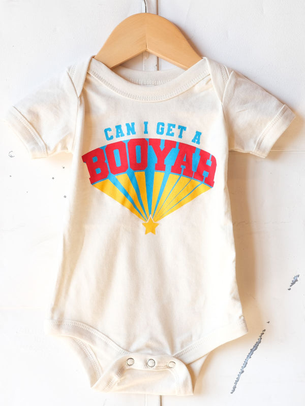 Can I Get A Booyah | Baby Graphic EcoTee | 3m - 24m-Onesies-Ambitious Kids