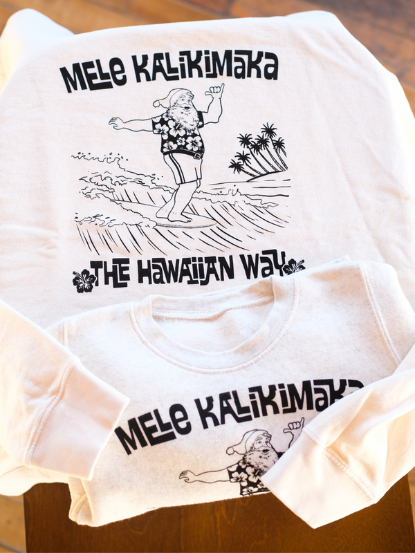 Mele Kalikimaka | Adult Graphic Sweatshirt-Ambitious Kids