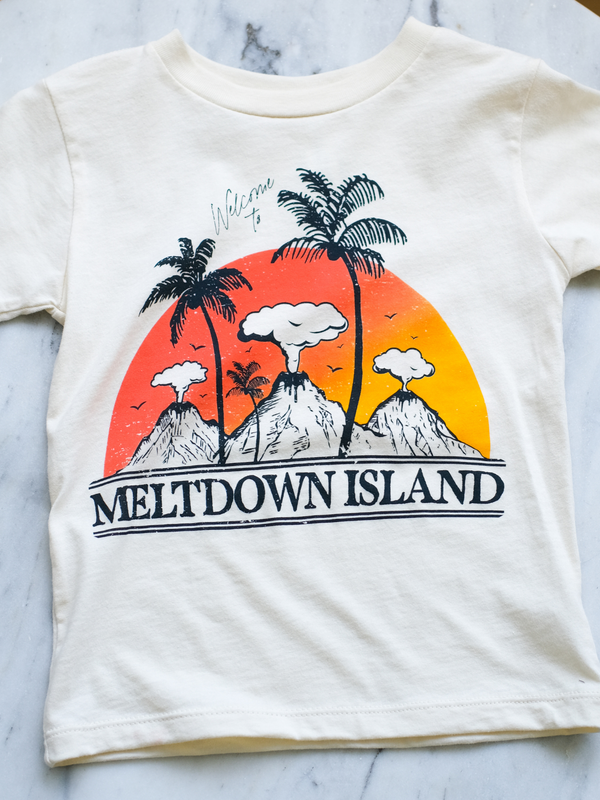 Meltdown Island | Kids GraphicTee | 2 Colors-Tees-Ambitious Kids