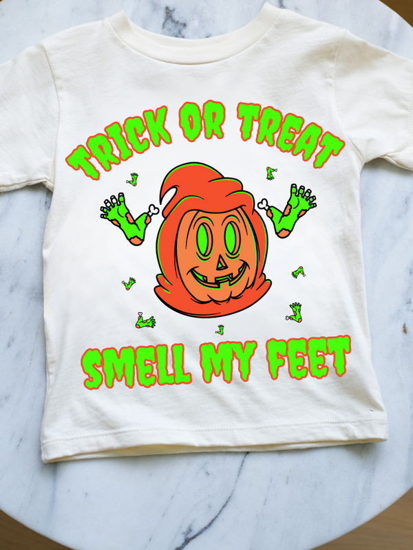 Trick or Treat Smell My Feet | Kids Graphic Tee-Ambitious Kids