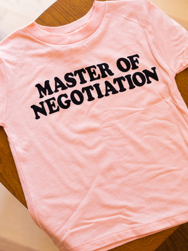 Master of Negotiation | Kids Graphic Tee | 3 Options-Tees-Ambitious Kids