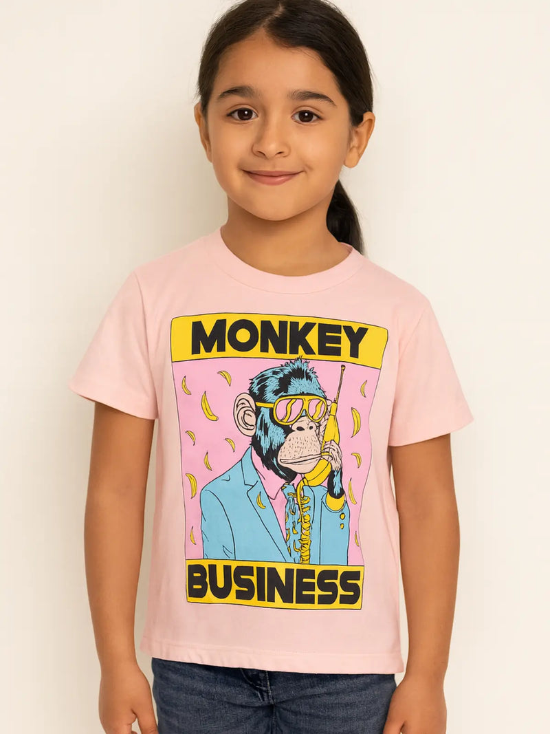 Monkey Business | Kids Graphic Tee-Tees-Ambitious Kids