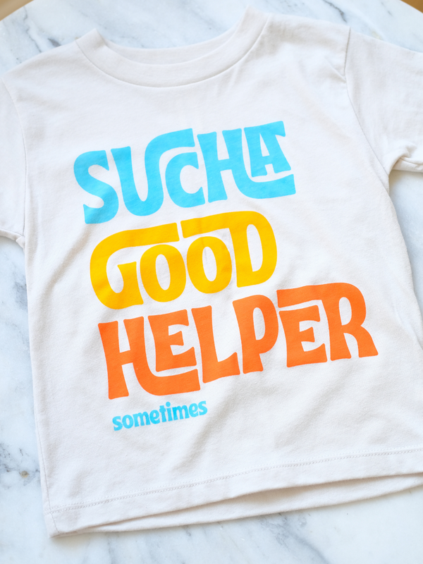Sucha Good Helper | Kids Graphic Tee | Sizes 2T - YL-Tees-Ambitious Kids