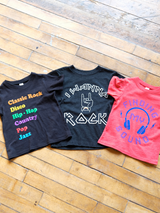 I Wanna Rock | Triblend Rock 'n' Roll Toddler Tee | Black-Tees-Ambitious Kids
