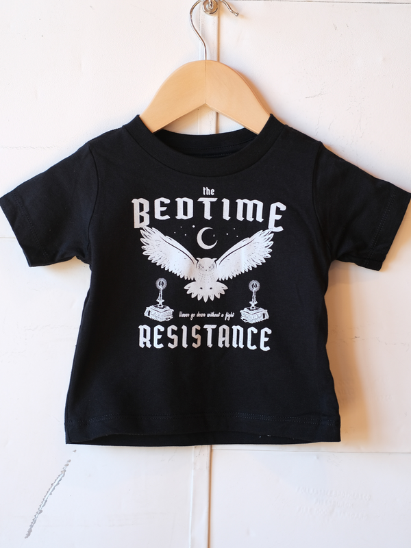 The Bedtime Resistance | Baby Graphic Tee | Sizes 3M - 24M (NEW)-Tees-Ambitious Kids