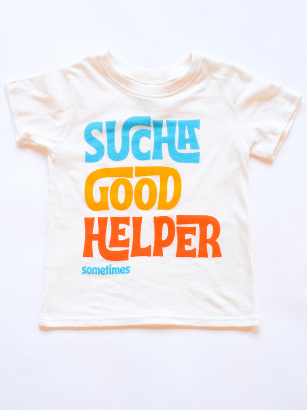 Sucha Good Helper | Kids Graphic Tee | Sizes 2T - YL-Tees-Ambitious Kids