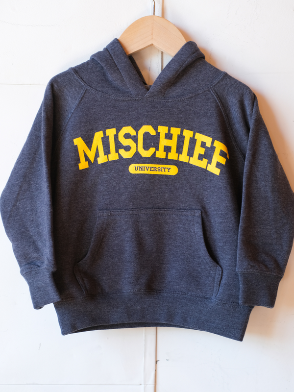 Mischief University | Hoodie | Sizes 2T - YS (NEW!)-hoodies-Ambitious Kids
