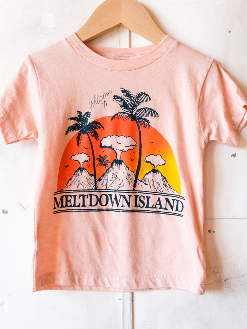 Meltdown Island | Kids Graphic Tee | Sizes 2T - YL (New Color!)-Tees-Ambitious Kids