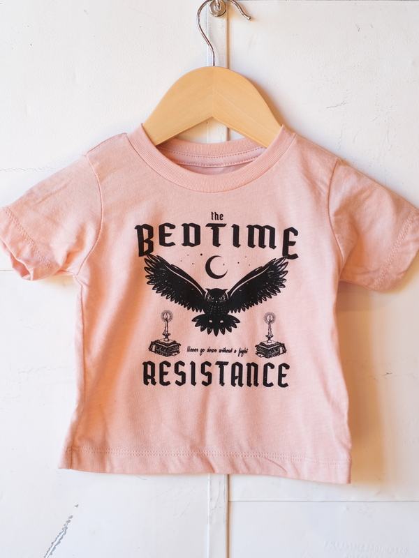 The Bedtime Resistance | Baby Graphic Tee | Sizes 3M - 24M (NEW)-Tees-Ambitious Kids