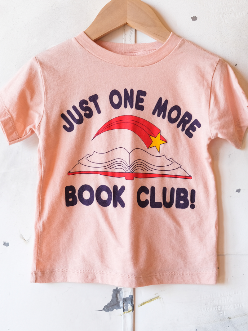 Just One More Book Club | Kids Graphic Tee | Sizes 2T - YL (New Color!)-Tees-Ambitious Kids