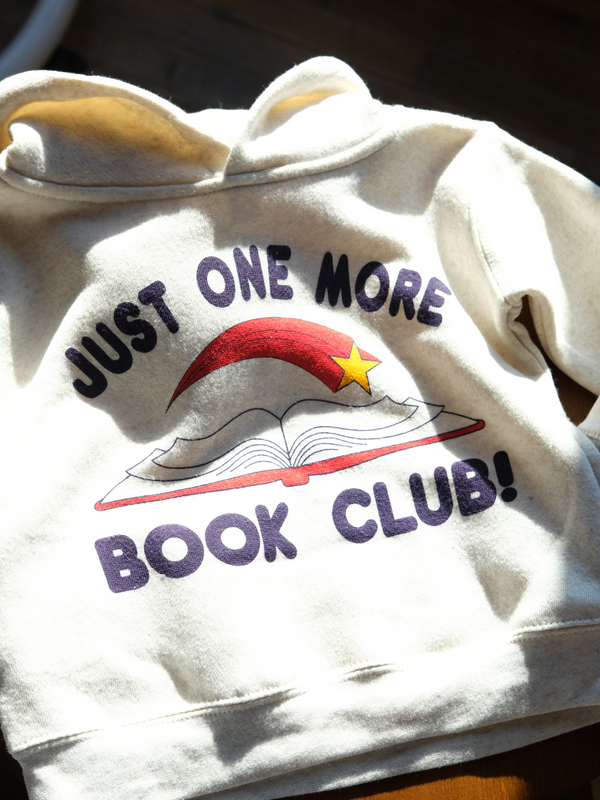 Just One More Book Club | Fleece Hoodie | Sizes 2T - 6T-hoodies-Ambitious Kids