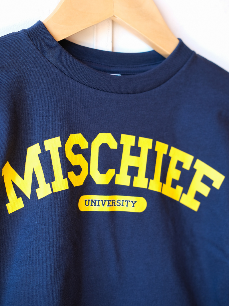 Mischief University| Kids Graphic Tee | Sizes 2T - YS (NEW!)-Tees-Ambitious Kids