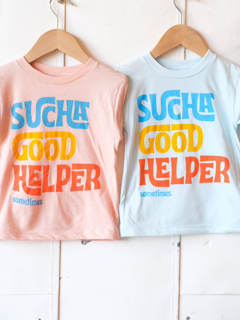 Sucha Good Helper | Kids Graphic Tee | Sizes 2T - YL (New Colors!)-Tees-Ambitious Kids