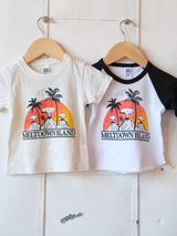 Meltdown Island | Baby Raglan Baseball Tee | Sizes 3M - 24M (New!)-Tees-Ambitious Kids
