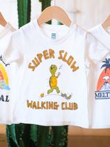 Super Slow Walking Club | Kids Graphic Tee | Sizes 2T - YL-Tees-Ambitious Kids