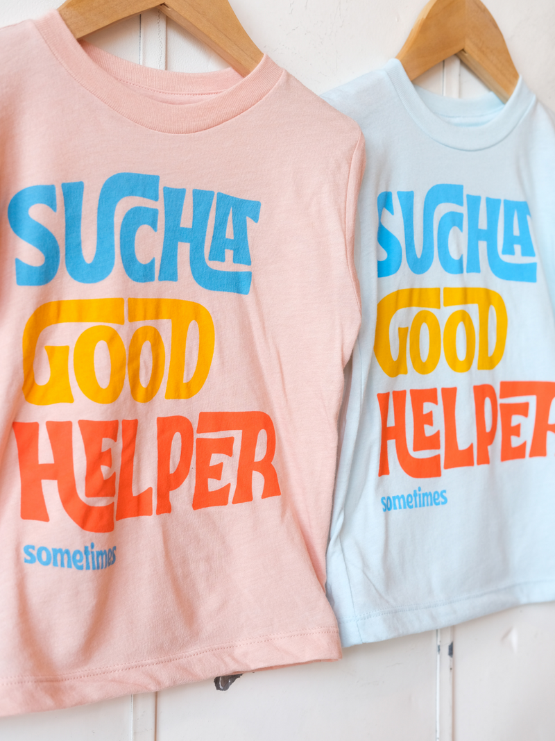 Sucha Good Helper | Kids Graphic Tee | Sizes 2T - YL (New Colors!)-Tees-Ambitious Kids