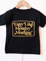Easy Like Monday Morning | Kids Graphic Tee | Sizes 2T - YL-Tees-Ambitious Kids