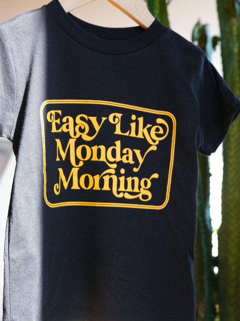 Easy Like Monday Morning | Kids Graphic Tee | Sizes 2T - YL-Tees-Ambitious Kids