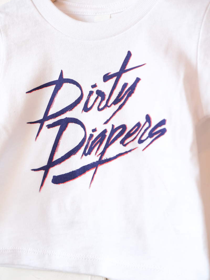 Dirty Diapers | Baby Graphic Tee | Sizes 3M - 24M (NEW)-Tees-Ambitious Kids