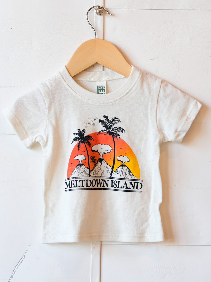 Meltdown Island | Baby Graphic Tee | Sizes 3M - 24M (NEW)-Tees-Ambitious Kids
