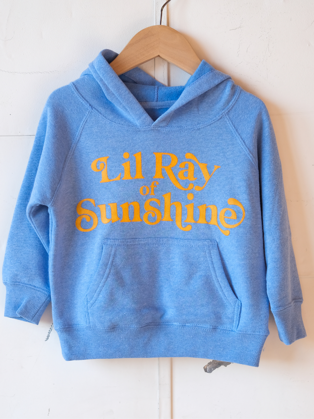 Lil' Ray of Sunshine | Fleece Blend Kids Hoodie | Blue